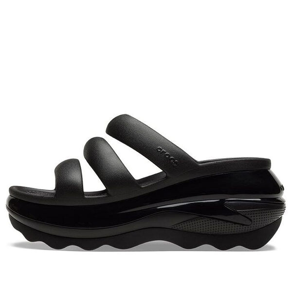Сандалии mega crush triple strap 'black' Crocs, черный 
Сандалии mega crush triple strap 'black' Crocs, черный