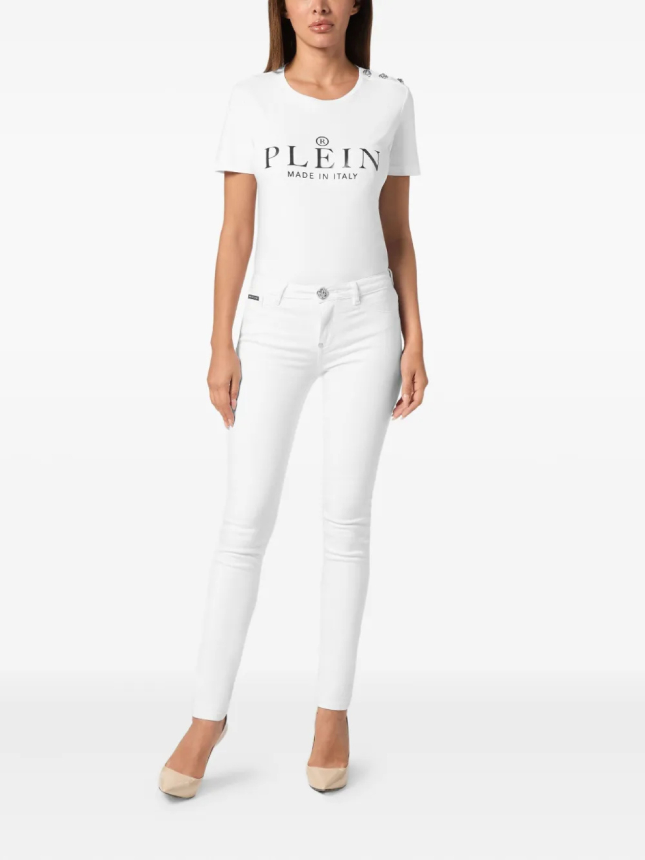 Джинсы-джеггинсы с нашивкой-логотипом Philipp Plein, белый
Джинсы-джеггинсы с нашивкой-логотипом Philipp Plein, белый