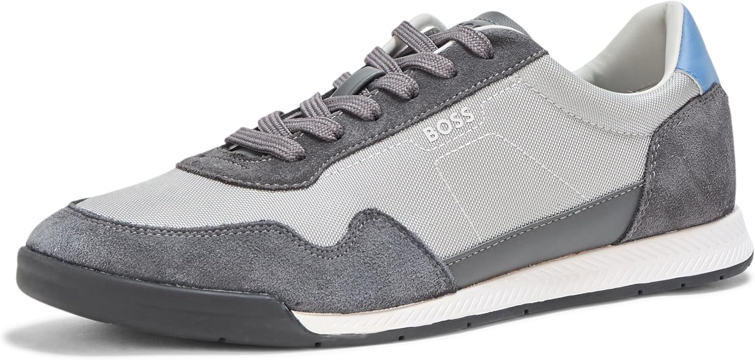 Кроссовки низкие мужские BOSS из комбинированной кожи, Moon Light Grey, Charcoal Grey
Кроссовки низкие мужские BOSS из комбинированной кожи, Moon Light Grey, Charcoal Grey