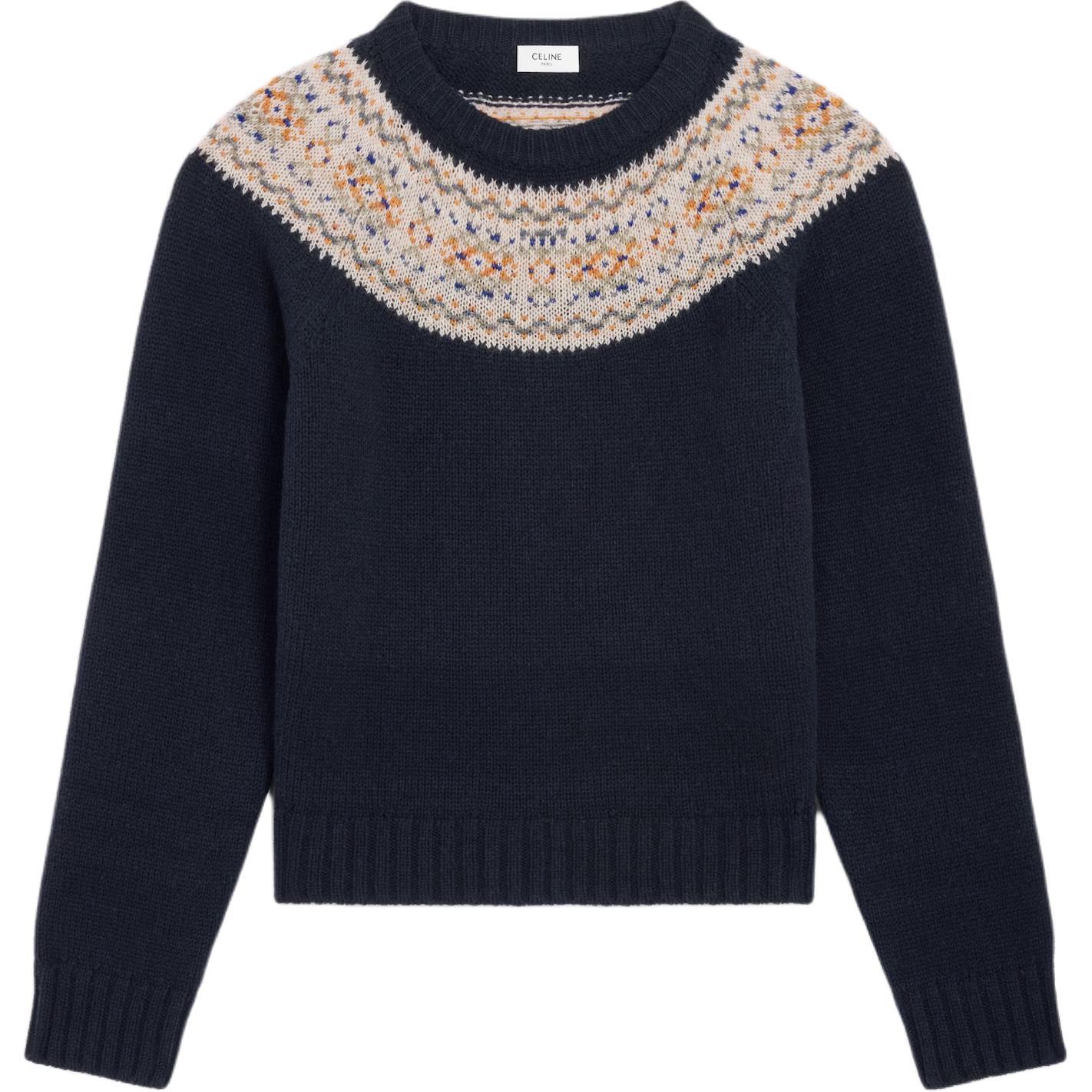 Свитер с длинными рукавами и круглым вырезом CELINE, синий
Свитер с длинными рукавами и круглым вырезом CELINE, синий
