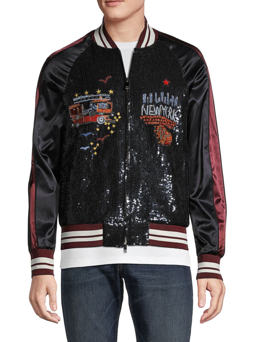 Куртка-бомбер с пайетками Valentino, цвет Poudre
Куртка-бомбер с пайетками Valentino, цвет Poudre