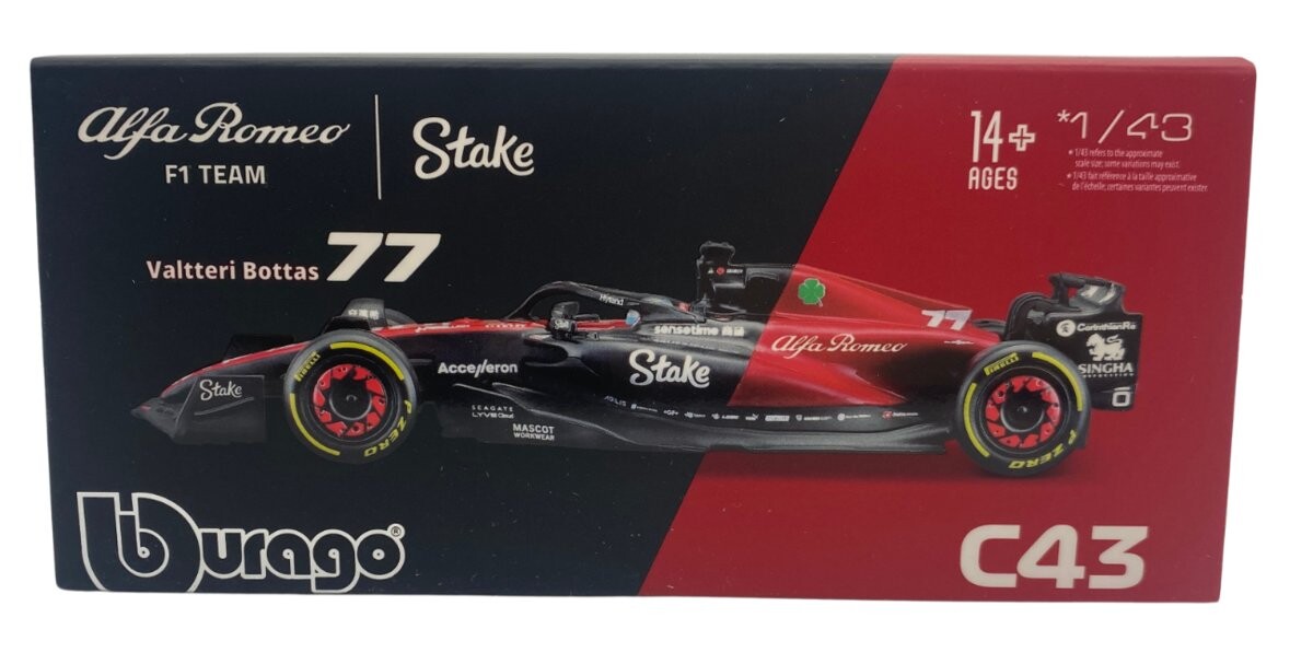 ALFA ROMEO C43 F1 2023 ШЛЕМ В. Боттас ББураго 1:43 Bburago
ALFA ROMEO C43 F1 2023 ШЛЕМ В. Боттас ББураго 1:43 Bburago