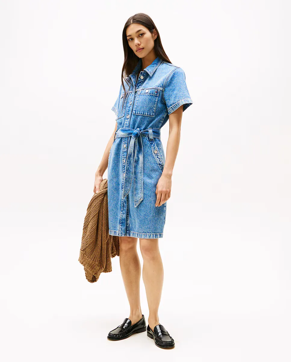 Короткое джинсовое платье с поясом Tommy Hilfiger, синий
Короткое джинсовое платье с поясом Tommy Hilfiger, синий