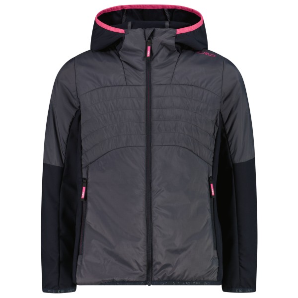 Гибридная куртка для девочек с фиксированным капюшоном - куртка из синтетического волокна Cmp, Antracite
Гибридная куртка для девочек с фиксированным капюшоном - куртка из синтетического волокна Cmp, Antracite