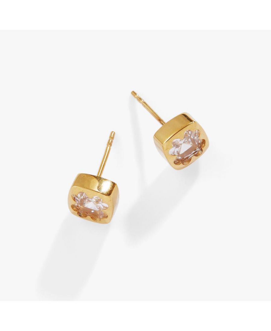 Мини-серьги-гвоздики Кристаллический клевер Alex and Ani, No Color
Мини-серьги-гвоздики Кристаллический клевер Alex and Ani, No Color