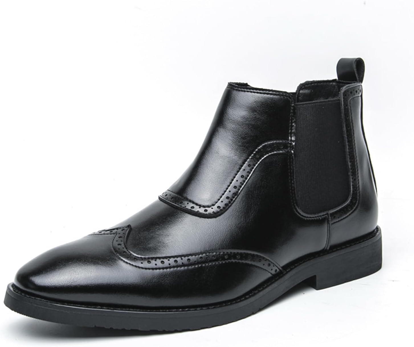 Мужские кожаные ботинки Челси с массивным каблуком, винтажные, классический острый носок, эластичные, без скольжения, формальные оксфорды для деловых встреч, вечеринок и свадеб Fifilapin, черный
Мужские кожаные ботинки Челси с массивным каблуком, винтажные, классический острый носок, эластичные, без скольжения, формальные оксфорды для деловых встреч, вечеринок и свадеб Fifilapin, черный