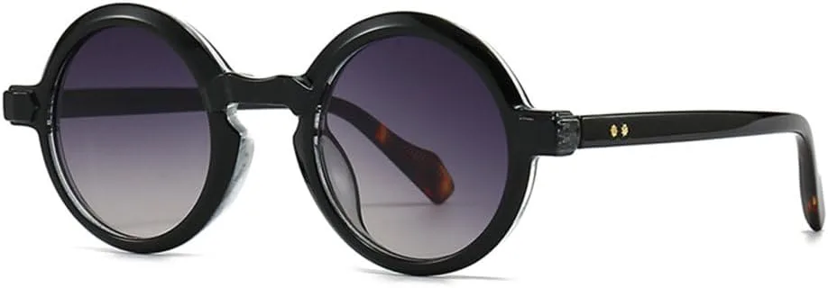 Популярные женские круглые солнцезащитные очки в стиле ретро с заклепками, мужские градиентные очки с защитой от УФ-излучения UV400 TYUVIVO, Black Grey Gradient
Популярные женские круглые солнцезащитные очки в стиле ретро с заклепками, мужские градиентные очки с защитой от УФ-излучения UV400 TYUVIVO, Black Grey Gradient