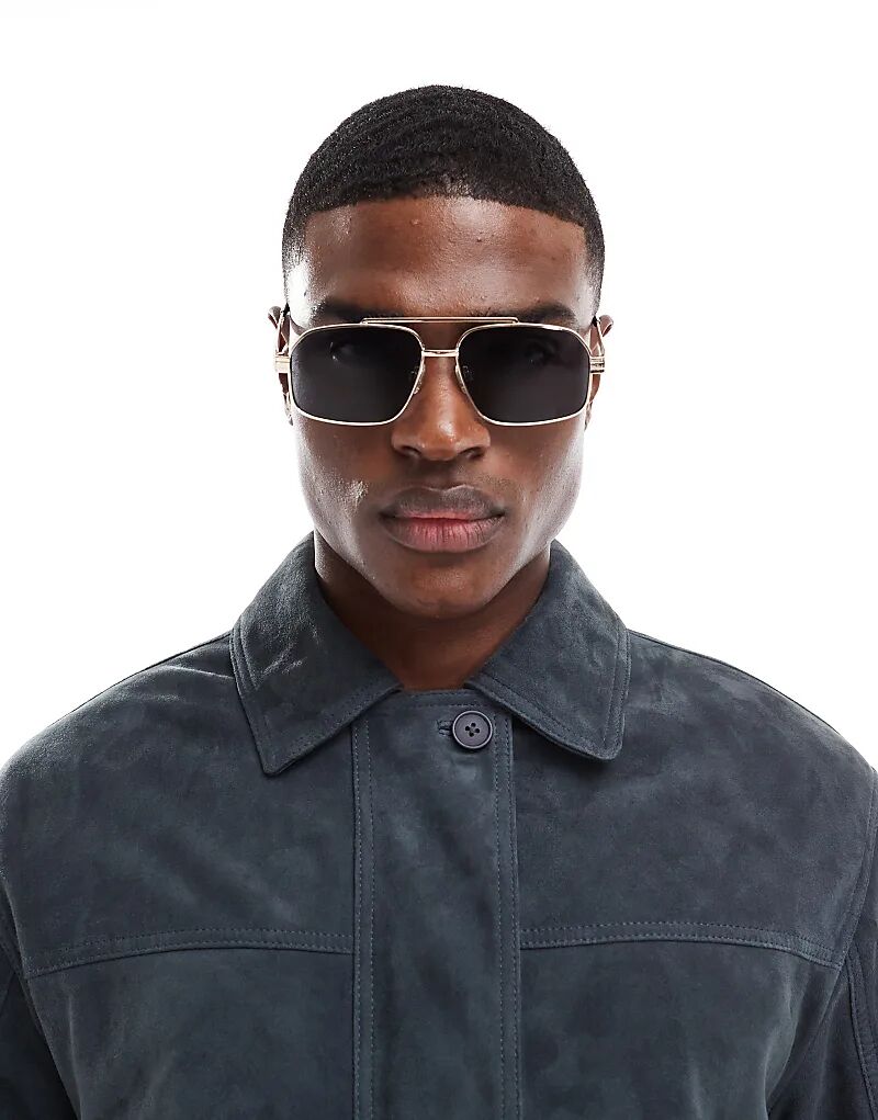 Солнцезащитные очки-авиаторы золотистого тона с металлическими линзами дымчатого цвета ASOS DESIGN
Солнцезащитные очки-авиаторы золотистого тона с металлическими линзами дымчатого цвета ASOS DESIGN