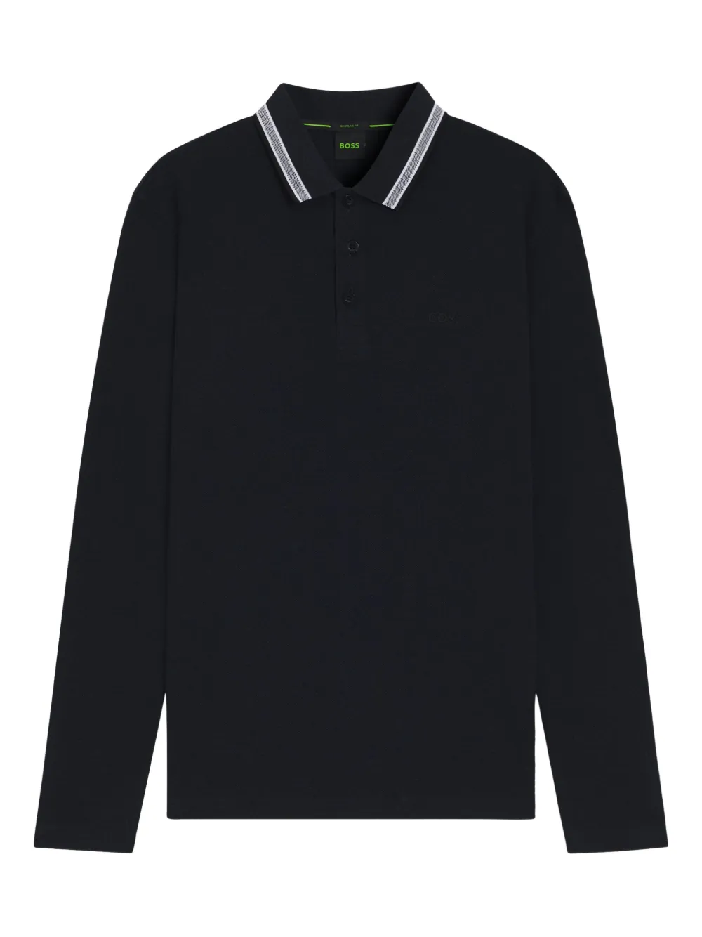 Поло с полосатым воротником Boss, синий
Поло с полосатым воротником Boss, синий