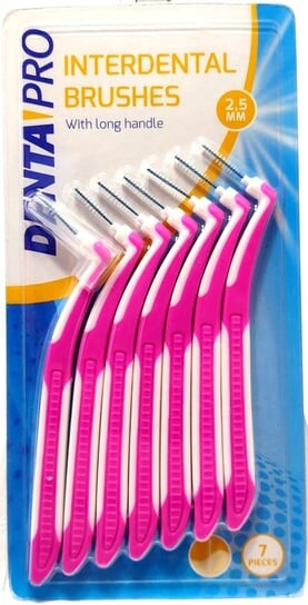 Щетки для межзубных промежутков, 7 х 2,5 мм DentaPro
Щетки для межзубных промежутков, 7 х 2,5 мм DentaPro