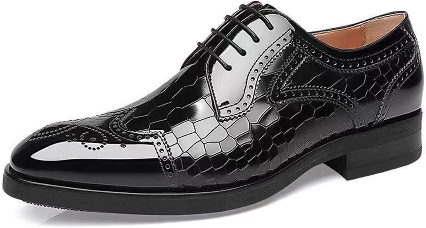 Мужские модные оксфорды на шнуровке с низким верхом, мягкая кожа, высокий устойчивый каблук, удобные, дышащие, противоскользящие, деловые формальные туфли с заостренным носком, повседневные Generic, черный
Мужские модные оксфорды на шнуровке с низким верхом, мягкая кожа, высокий устойчивый каблук, удобные, дышащие, противоскользящие, деловые формальные туфли с заостренным носком, повседневные Generic, черный
