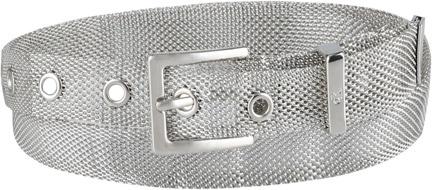 Женские узкие ремни Calvin Klein из сетки и цепочки для платьев и брюк, Silver Mesh
Женские узкие ремни Calvin Klein из сетки и цепочки для платьев и брюк, Silver Mesh