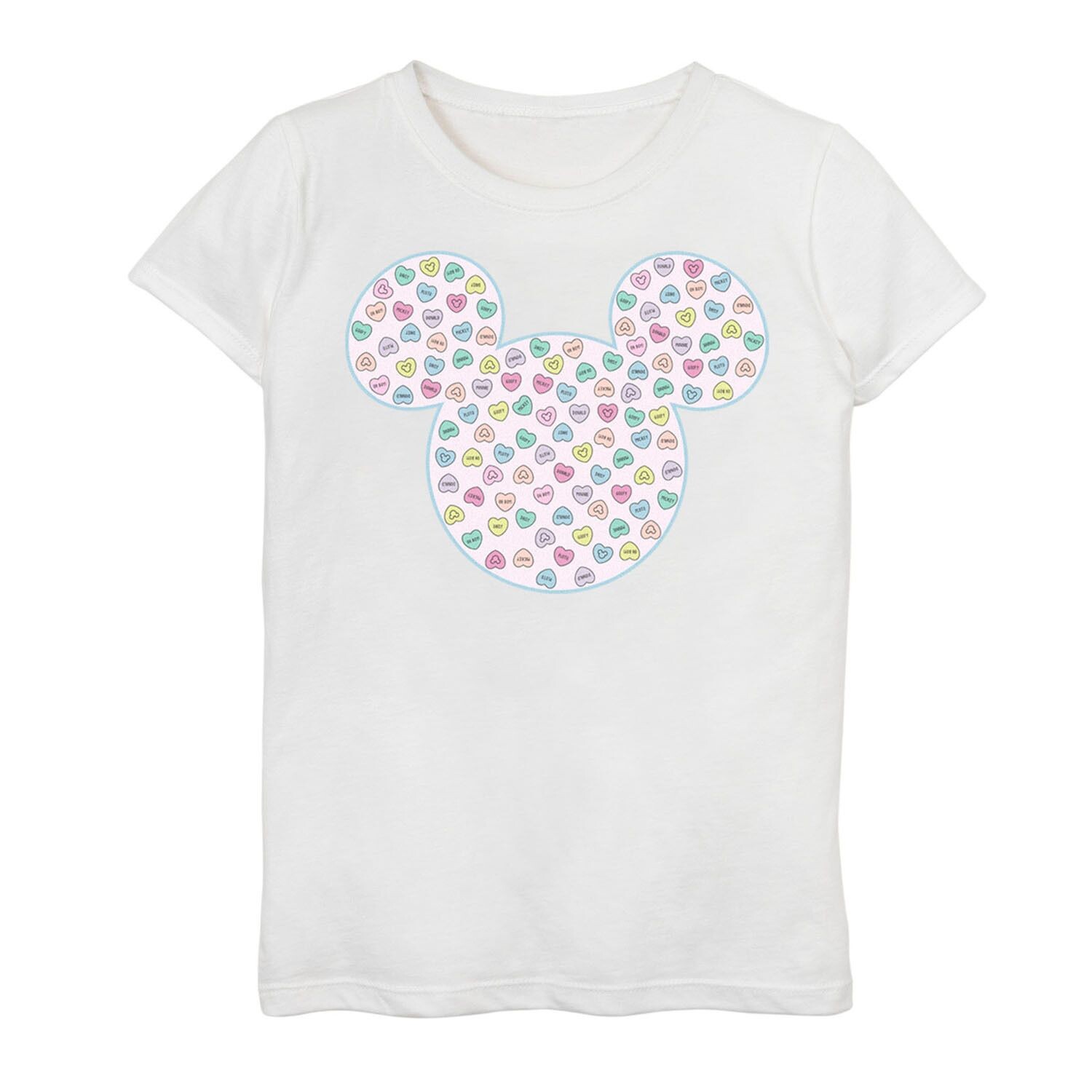 Футболка с изображением «Микки и друзья» «Микки и друзья» для девочек 7–16 лет, наполненная ушками, в виде конфетных сердечек Disney
Футболка с изображением «Микки и друзья» «Микки и друзья» для девочек 7–16 лет, наполненная ушками, в виде конфетных сердечек Disney