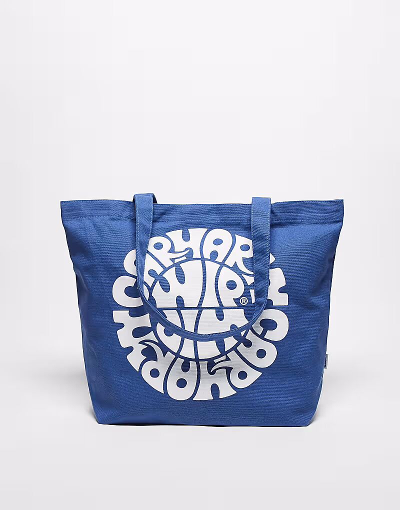 Сумка-тоут Carhartt WIP с рисунком из холста синего цвета
Сумка-тоут Carhartt WIP с рисунком из холста синего цвета