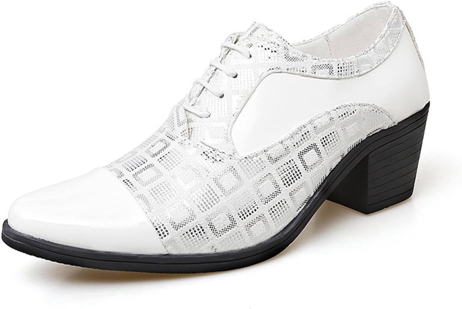 Мужские туфли-оксфорды с узором из лакированной кожи на толстой подошве, с шнуровкой, уютные, с заплатками, заостренным носком, дерби для вечеринок, свадеб, официальных мероприятий и офисной работы Netehadi, белый
Мужские туфли-оксфорды с узором из лакированной кожи на толстой подошве, с шнуровкой, уютные, с заплатками, заостренным носком, дерби для вечеринок, свадеб, официальных мероприятий и офисной работы Netehadi, белый