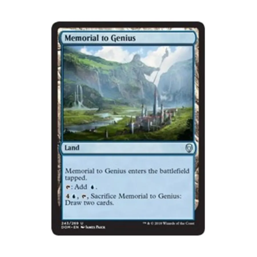 CCG Мемориал гению (U) (фольга), MTG - Dominaria 
CCG Мемориал гению (U) (фольга), MTG - Dominaria