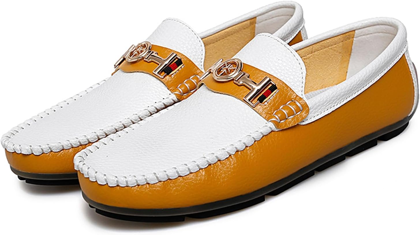 Мужские двухцветные кожаные мокасины Dacnakby, пенни-лоферы, роскошные черно-белые лоферы без шнурков с металлической пряжкой, повседневные и нарядные туфли
Мужские двухцветные кожаные мокасины Dacnakby, пенни-лоферы, роскошные черно-белые лоферы без шнурков с металлической пряжкой, повседневные и нарядные туфли