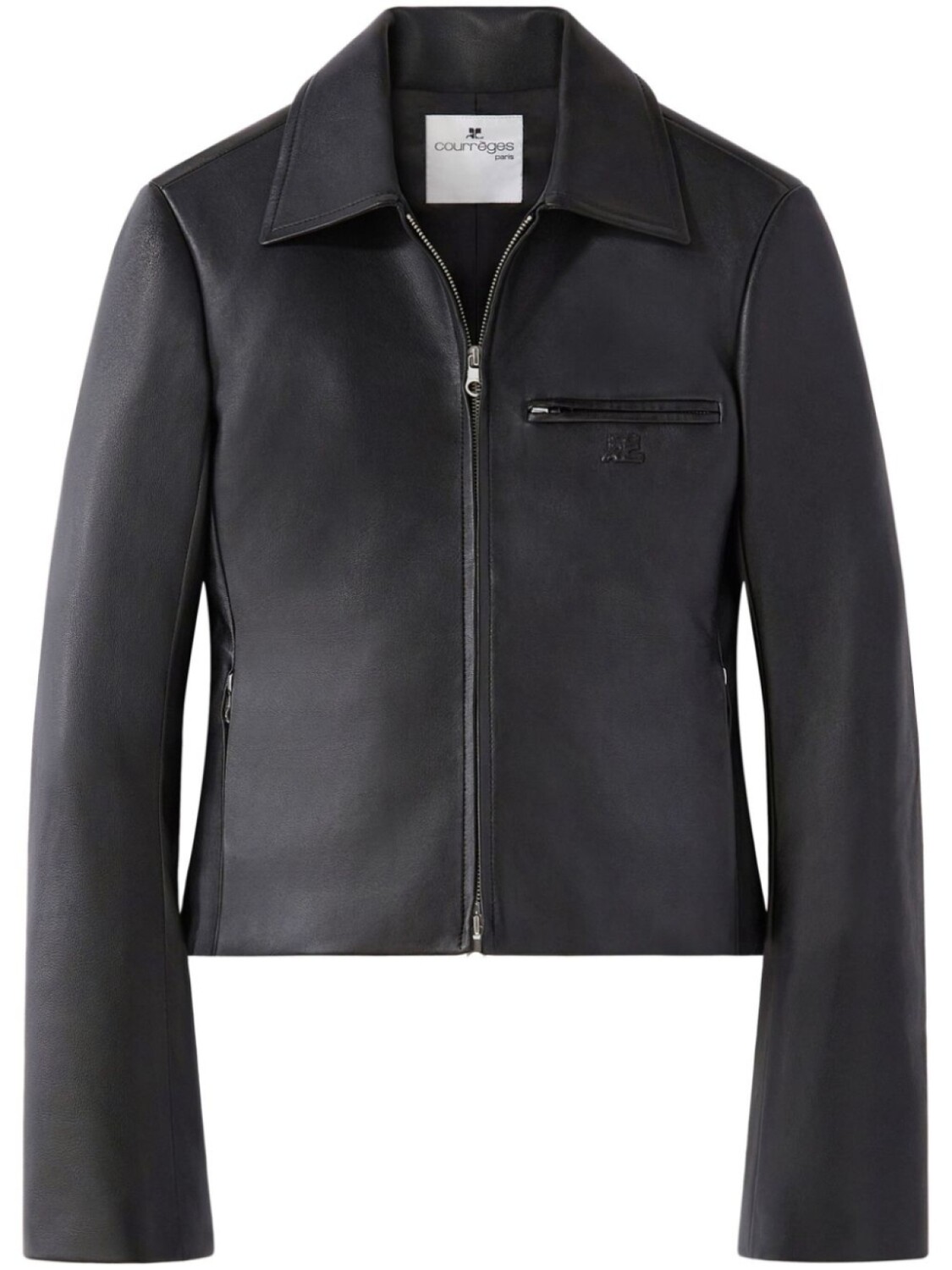 Courrèges куртка на молнии, черный 
Courrèges куртка на молнии, черный