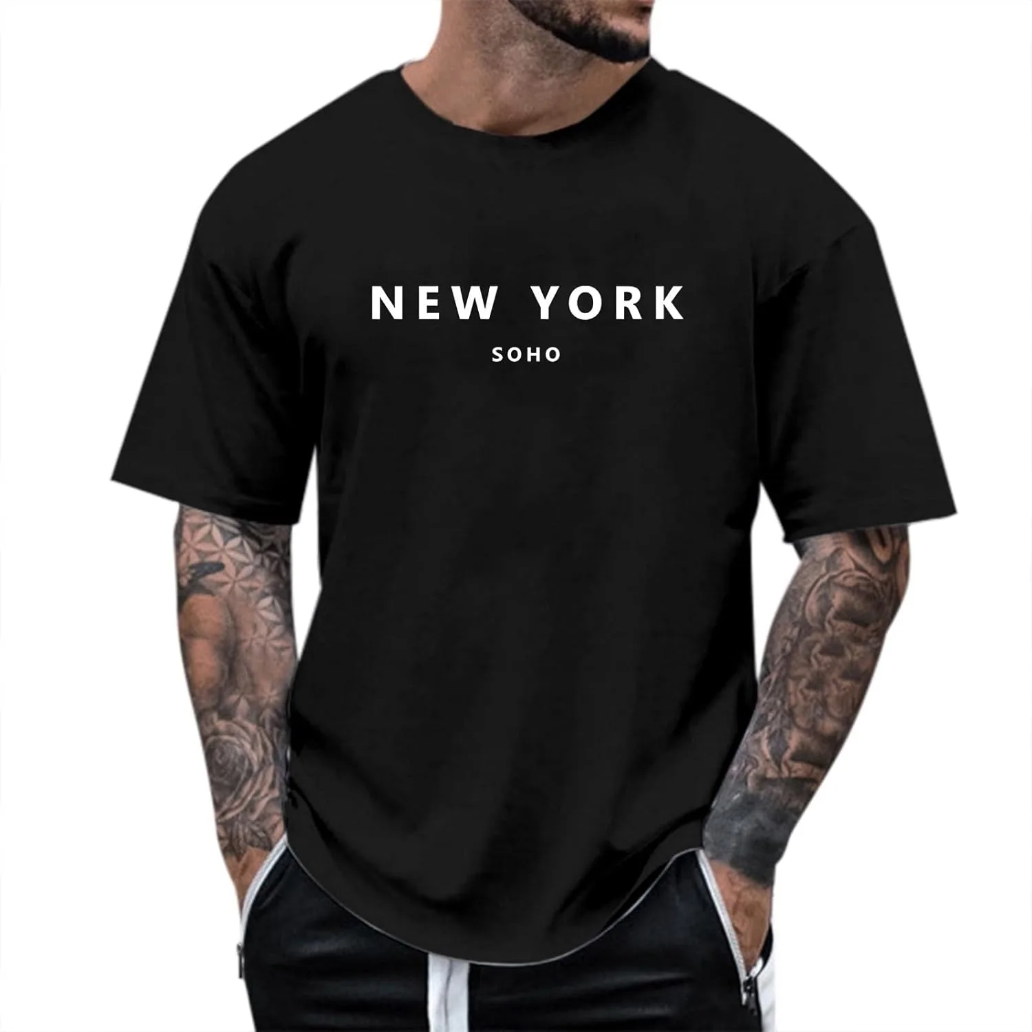 Мужская футболка Casual с коротким рукавом и принтом
Мужская футболка Casual с коротким рукавом и принтом