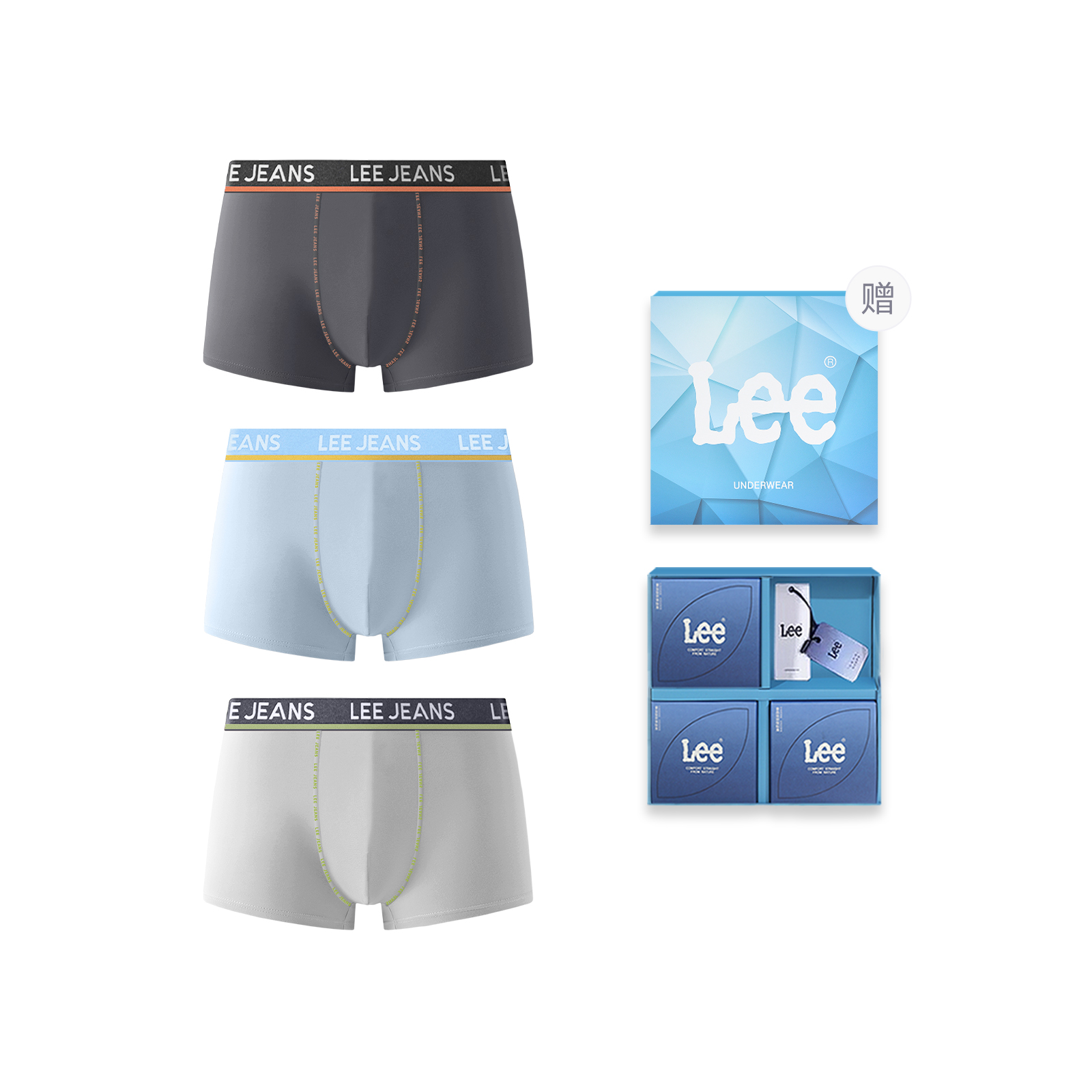 Lee Sunset 1.0 подарочный набор мужского белья 3 шт
Lee Sunset 1.0 подарочный набор мужского белья 3 шт