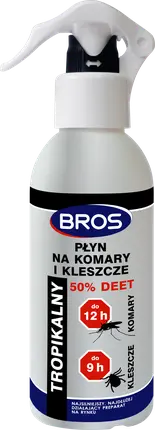 Средство от комаров и клещей, распылитель Deet 50 130 мл Bros
Средство от комаров и клещей, распылитель Deet 50 130 мл Bros