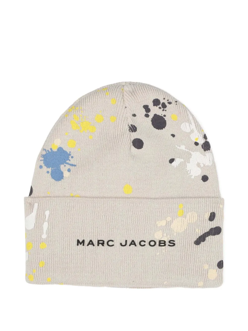Шапка бини с эффектом разбрызганной краски Marc Jacobs Kids, нейтральный 
Шапка бини с эффектом разбрызганной краски Marc Jacobs Kids, нейтральный