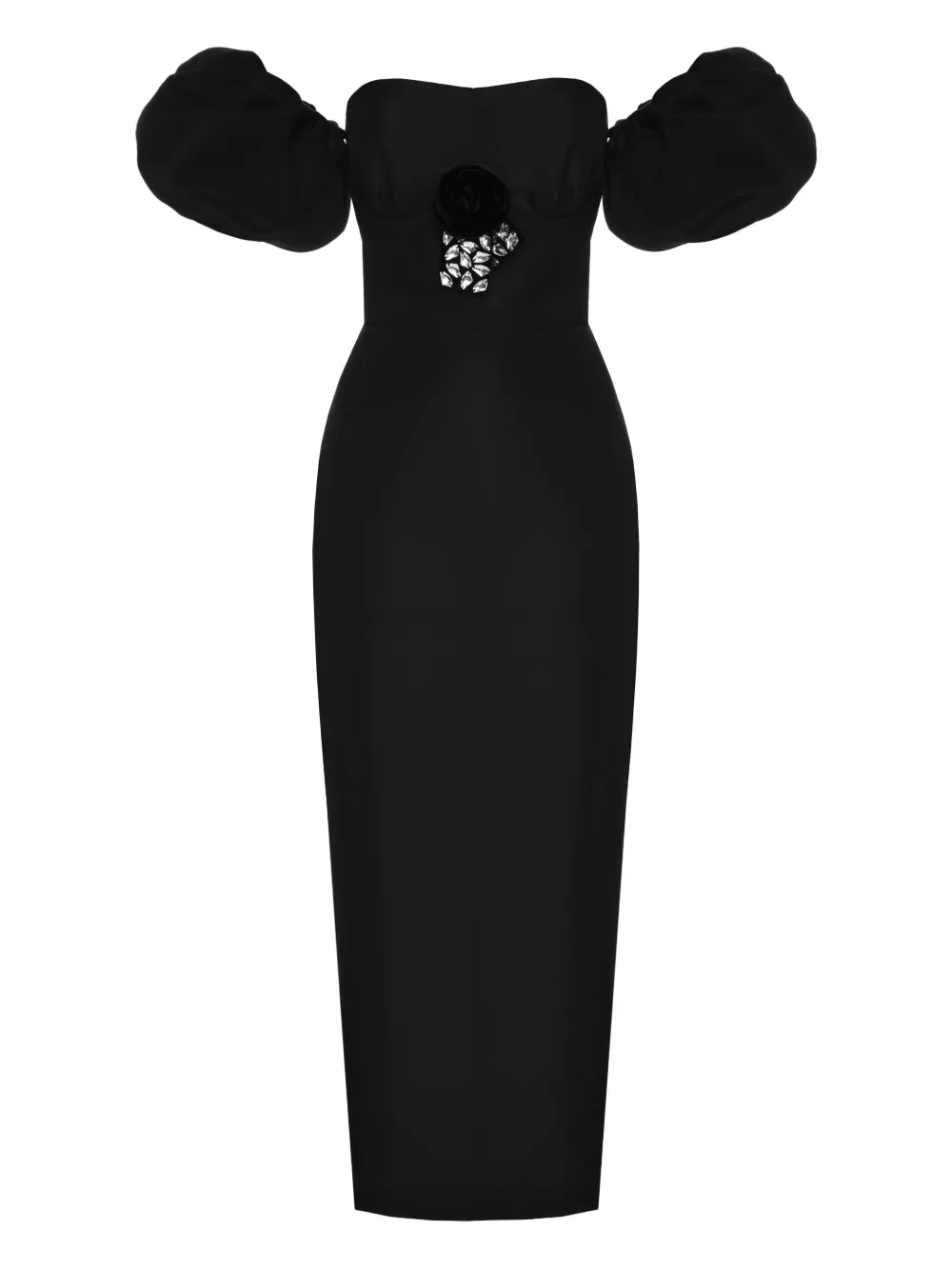 Платье миди с открытыми плечами и объемными рукавами ANOUKI, черный
Платье миди с открытыми плечами и объемными рукавами ANOUKI, черный