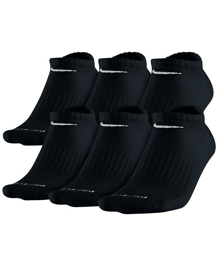 Мужские носки для тренировок с мягкой подкладкой на каждый день и для неявки, 6 пар Nike, черный
Мужские носки для тренировок с мягкой подкладкой на каждый день и для неявки, 6 пар Nike, черный