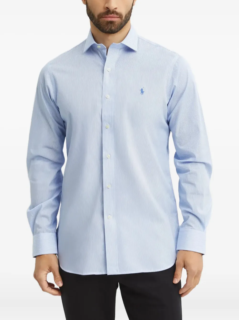 Полосатая вышитая рубашка Polo Ralph Lauren, синий
Полосатая вышитая рубашка Polo Ralph Lauren, синий