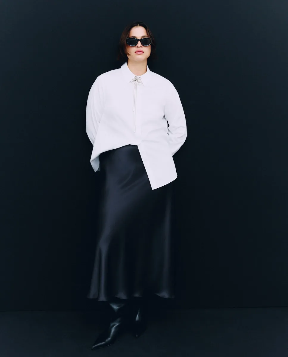 Длинная женская юбка из атласа Couchel, черный
Длинная женская юбка из атласа Couchel, черный