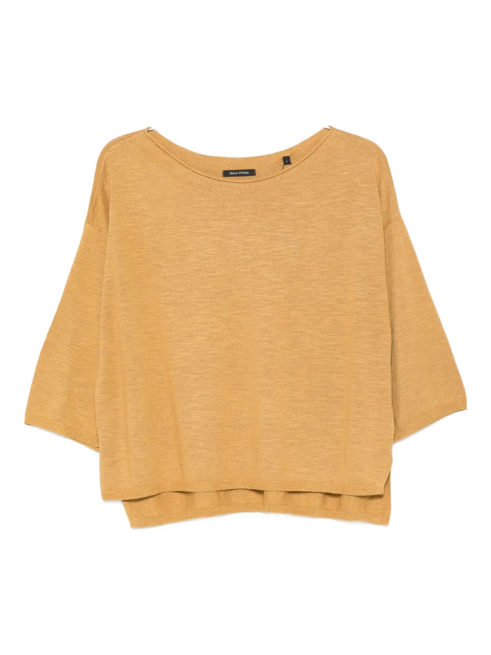 Топ с вырезом-лодочкой и короткими рукавами Marc O'Polo, нейтральный 
Топ с вырезом-лодочкой и короткими рукавами Marc O'Polo, нейтральный