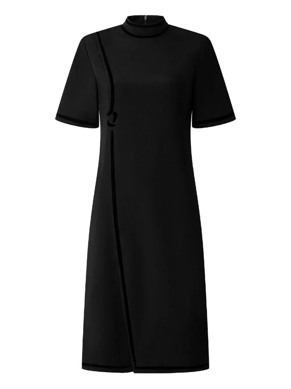 Шелковое платье с отделкой из бархата Shanghai Tang, черный
Шелковое платье с отделкой из бархата Shanghai Tang, черный