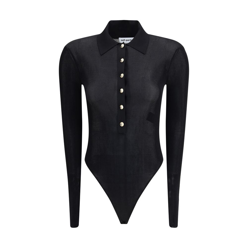 Трикотажный комбинезон Self-Portrait, черный
Трикотажный комбинезон Self-Portrait, черный