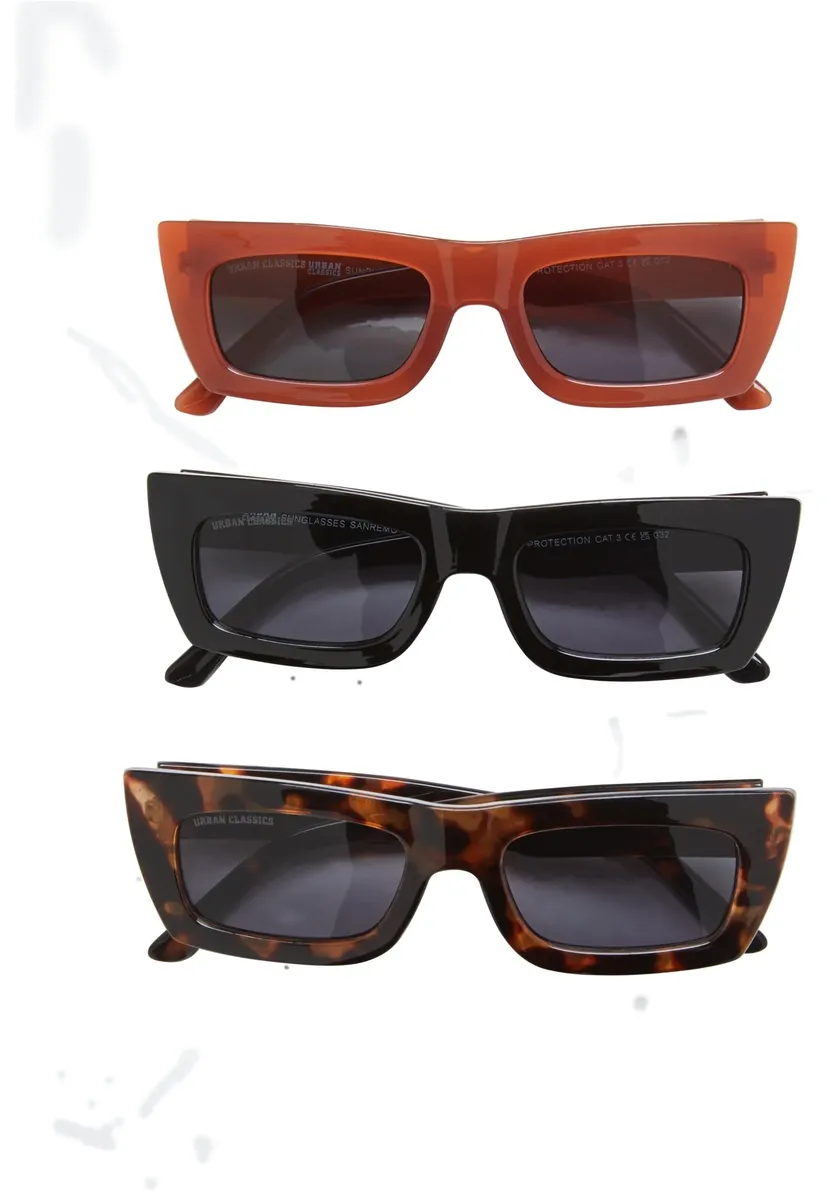 Солнцезащитные очки URBAN CLASSICS "Солнцезащитные очки Urban Classics Unisex Sanremo, 3 шт.", цвет Black/Red/Amber
Солнцезащитные очки URBAN CLASSICS "Солнцезащитные очки Urban Classics Unisex Sanremo, 3 шт.", цвет Black/Red/Amber