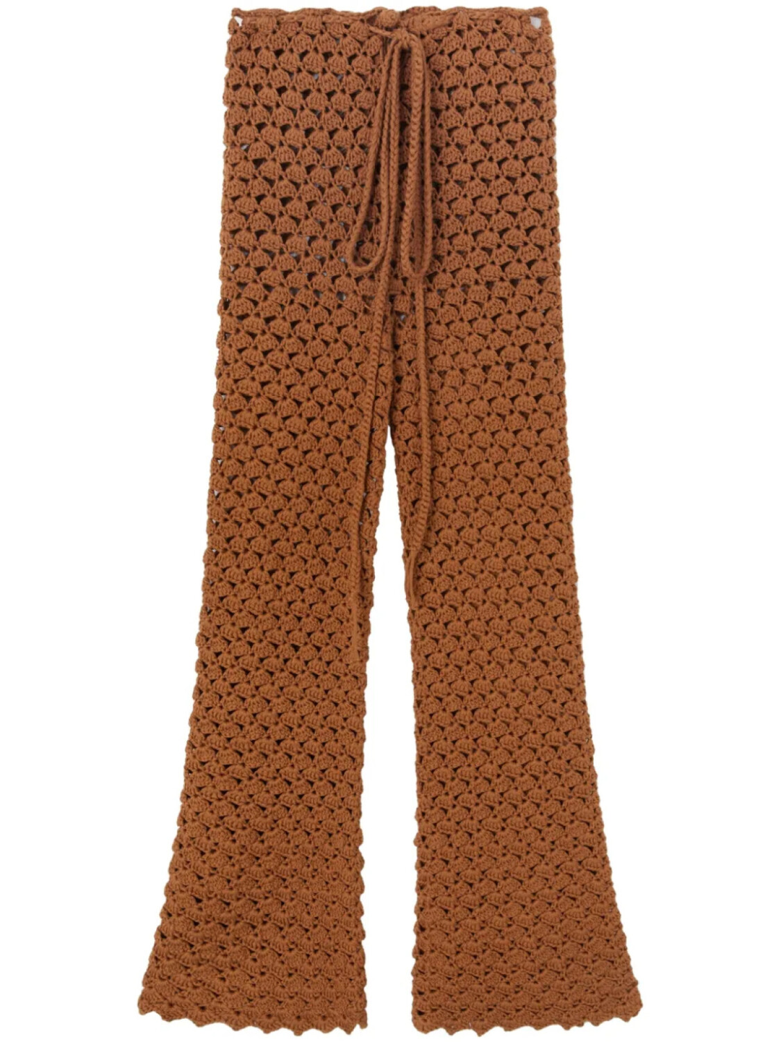 Брюки Ermanno Scervino из хлопка, связанные крючком, коричневый
Брюки Ermanno Scervino из хлопка, связанные крючком, коричневый