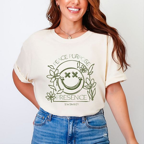 SWSmiley peace purpose presence - женская футболка с принтом, окрашенная в стиле garment dyed Simply Sage Market, Ivory, Зеленый, SWSmiley peace purpose presence - женская футболка с принтом, окрашенная в стиле garment dyed Simply Sage Market, Ivory
SWSmiley peace purpose presence - женская футболка с принтом, окрашенная в стиле garment dyed Simply Sage Market, Ivory, Зеленый, SWSmiley peace purpose presence - женская футболка с принтом, окрашенная в стиле garment dyed Simply Sage Market, Ivory