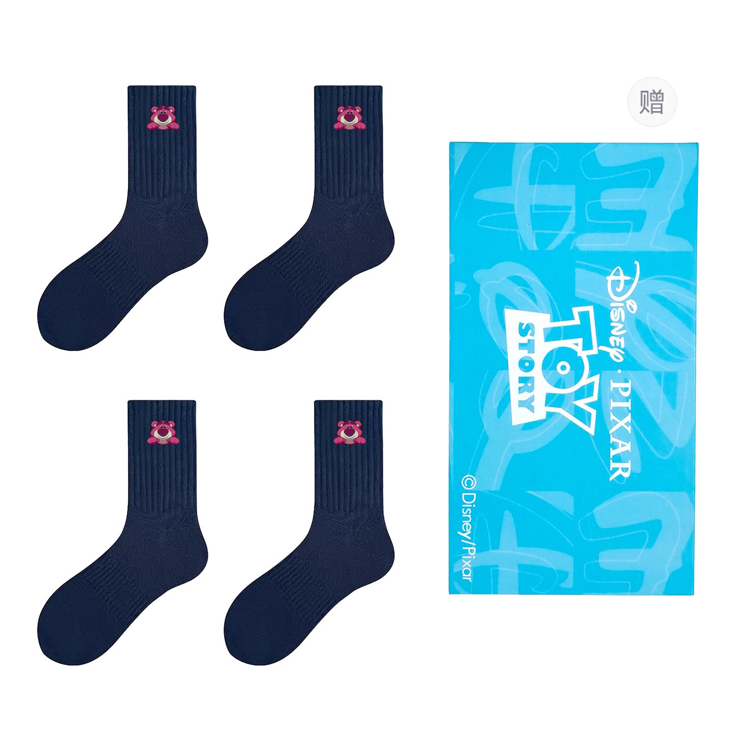 Коллекция Strawberry Bear унисекс носки Crew 4 пары в подарочной сумке Disney, синий
Коллекция Strawberry Bear унисекс носки Crew 4 пары в подарочной сумке Disney, синий