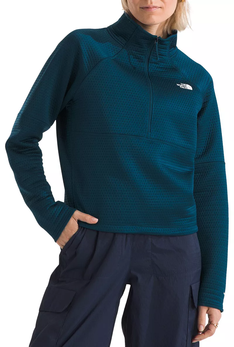 Женский флисовый пуловер с молнией 1/4 The North Face Dotknit Thermal, цвет Midnight Petrol
Женский флисовый пуловер с молнией 1/4 The North Face Dotknit Thermal, цвет Midnight Petrol