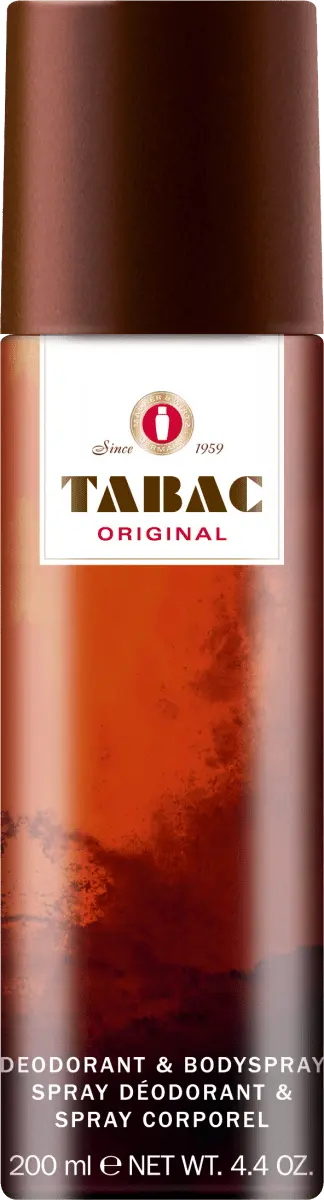 Оригинальный Деоспрей 200мл Tabac Original
Оригинальный Деоспрей 200мл Tabac Original
