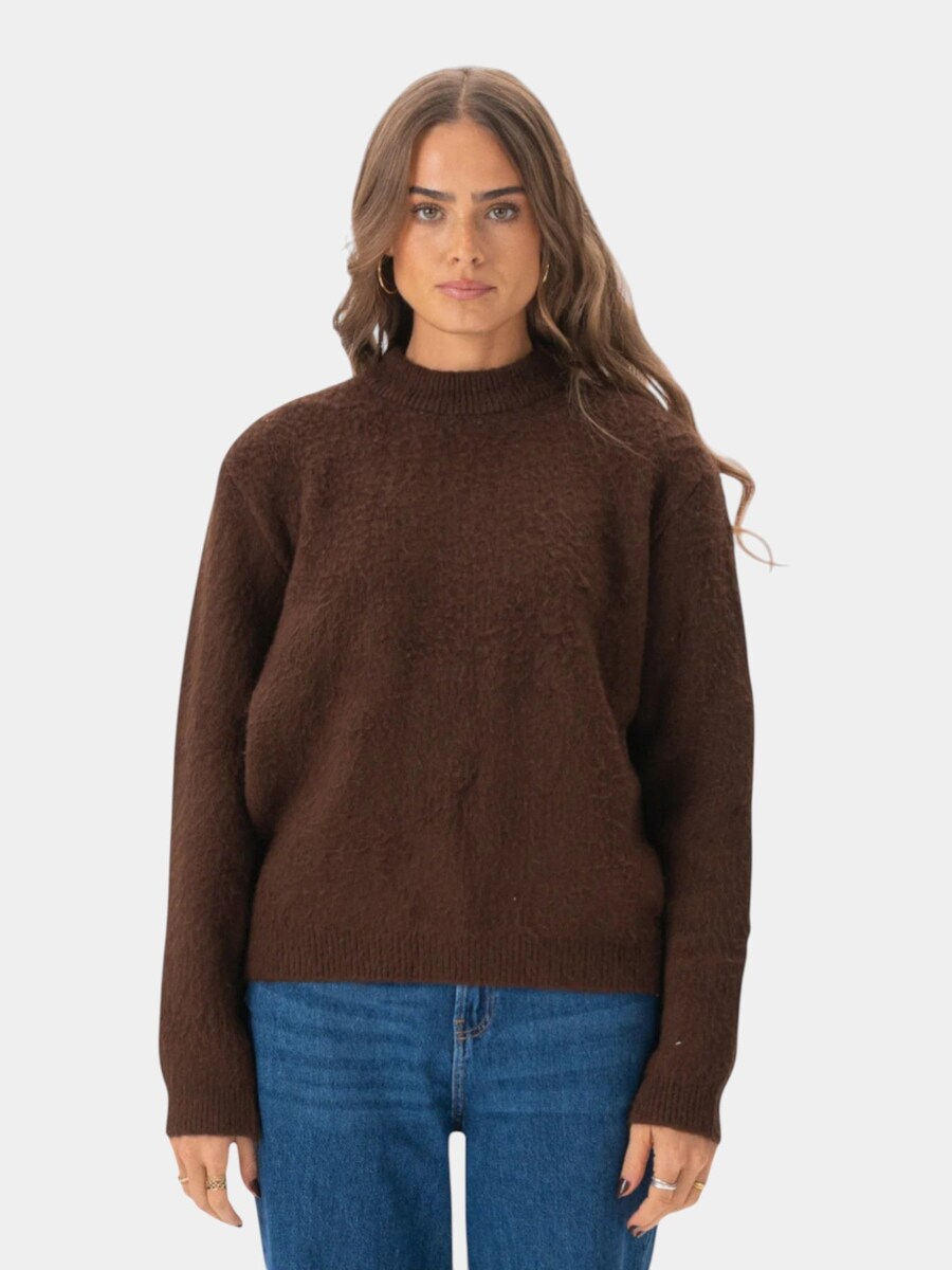 Свитер TEESHOPPEN Hazel, коричневый
Свитер TEESHOPPEN Hazel, коричневый