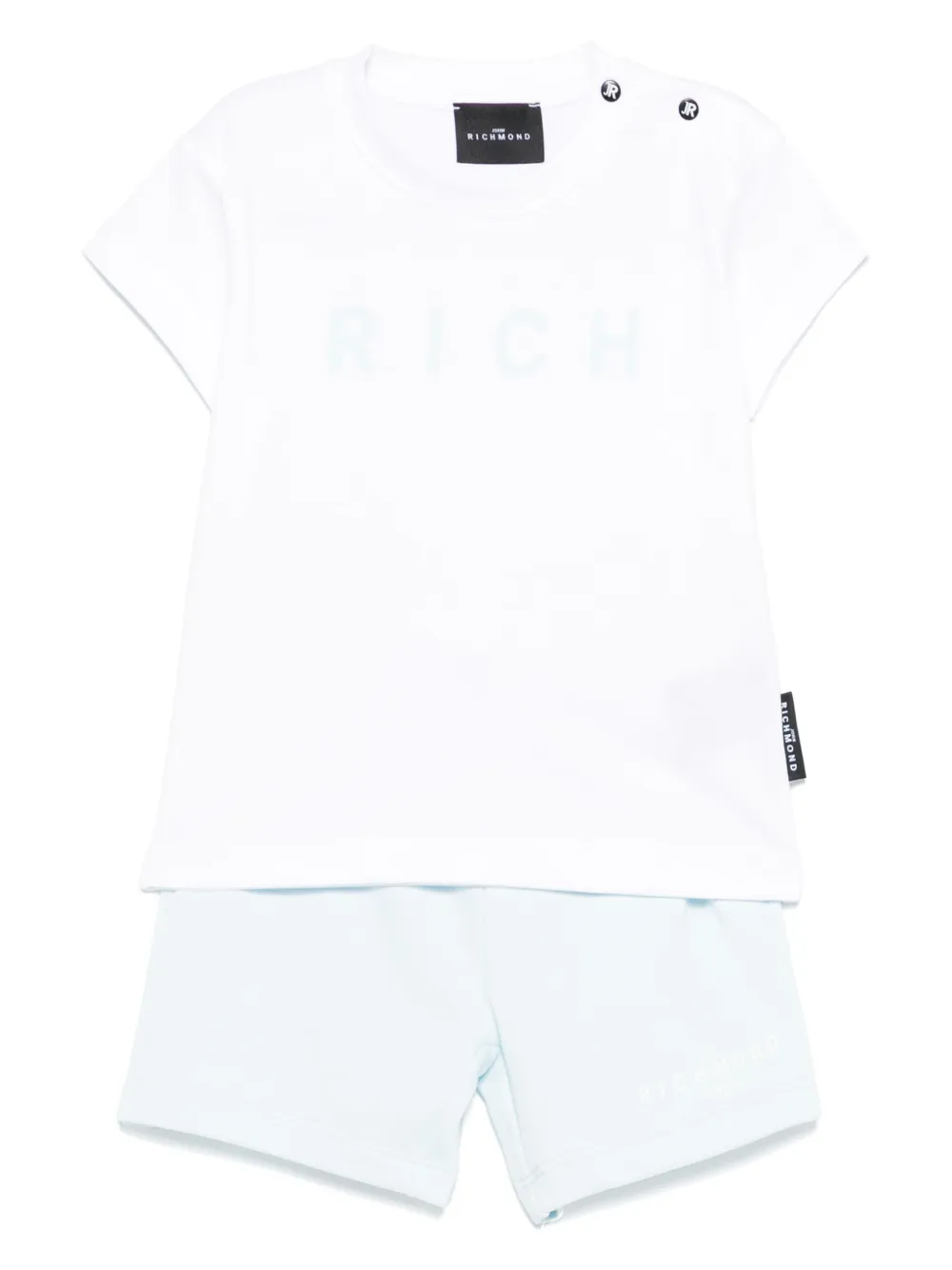 Комплект из футболки и шортов с логотипом John Richmond Junior, синий
Комплект из футболки и шортов с логотипом John Richmond Junior, синий