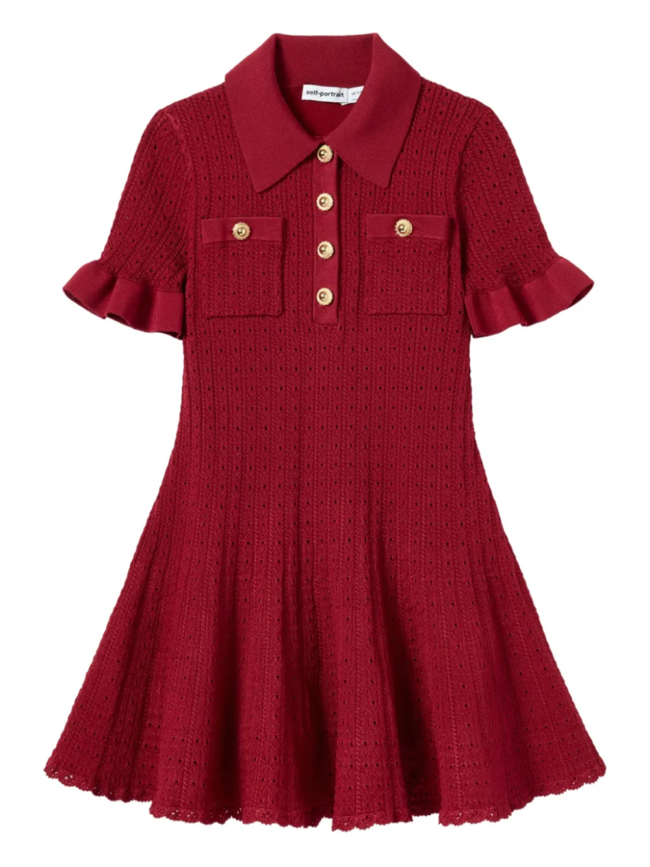 Платье-поло на пуговицах Self-Portrait Kids, красный
Платье-поло на пуговицах Self-Portrait Kids, красный