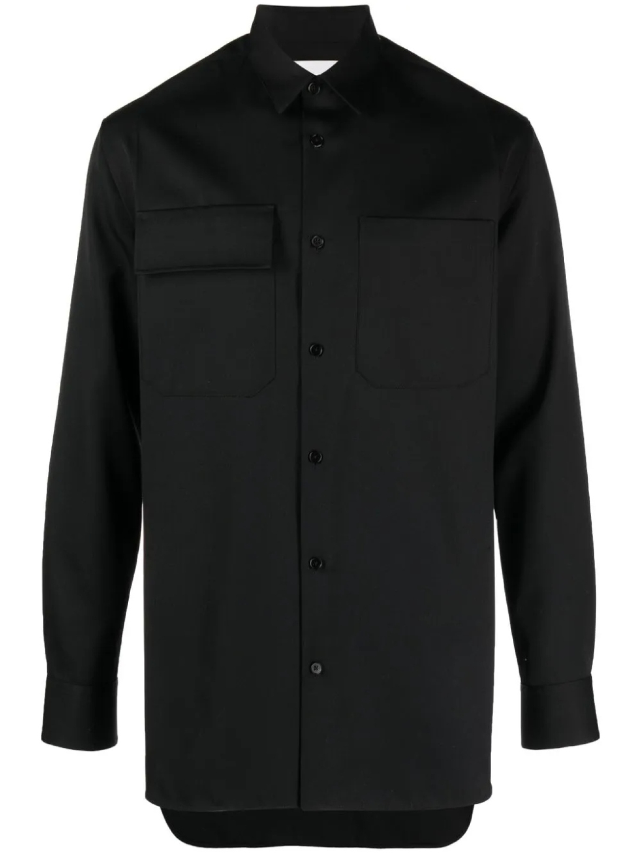 Jil Sander шерстяная рубашка с длинными рукавами, черный
Jil Sander шерстяная рубашка с длинными рукавами, черный
