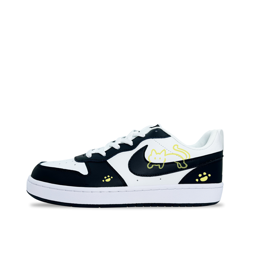 Nike Court Borough Cat Fun Yellow нескользящие, устойчивые к истиранию, водонепроницаемые низкие кеды для скейтбординга Black Kids'
Nike Court Borough Cat Fun Yellow нескользящие, устойчивые к истиранию, водонепроницаемые низкие кеды для скейтбординга Black Kids'