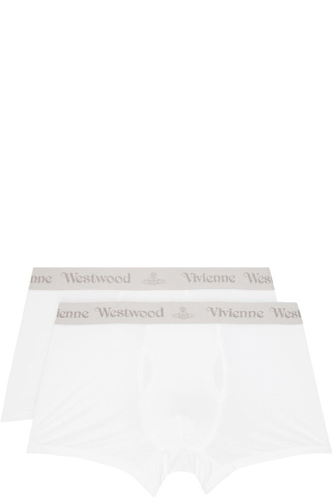 Двойная упаковка трусов-боксеров с белой и серой полосой Vivienne Westwood
Двойная упаковка трусов-боксеров с белой и серой полосой Vivienne Westwood