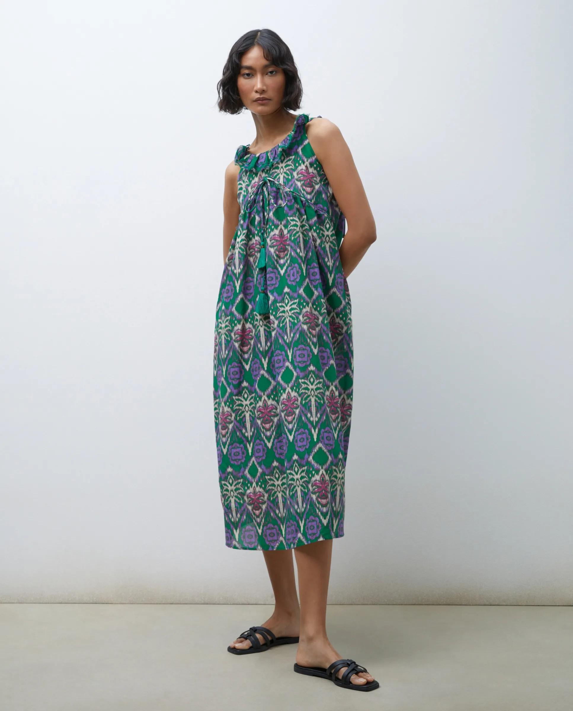 Длинное пляжное платье с принтом Tintoretto, зеленый 
Длинное пляжное платье с принтом Tintoretto, зеленый