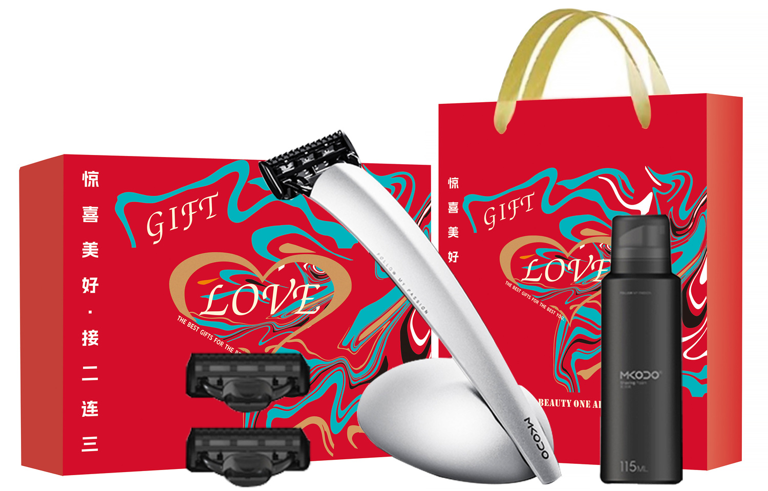 Мужские инструменты для бритья Mkodo, серебро
Мужские инструменты для бритья Mkodo, серебро