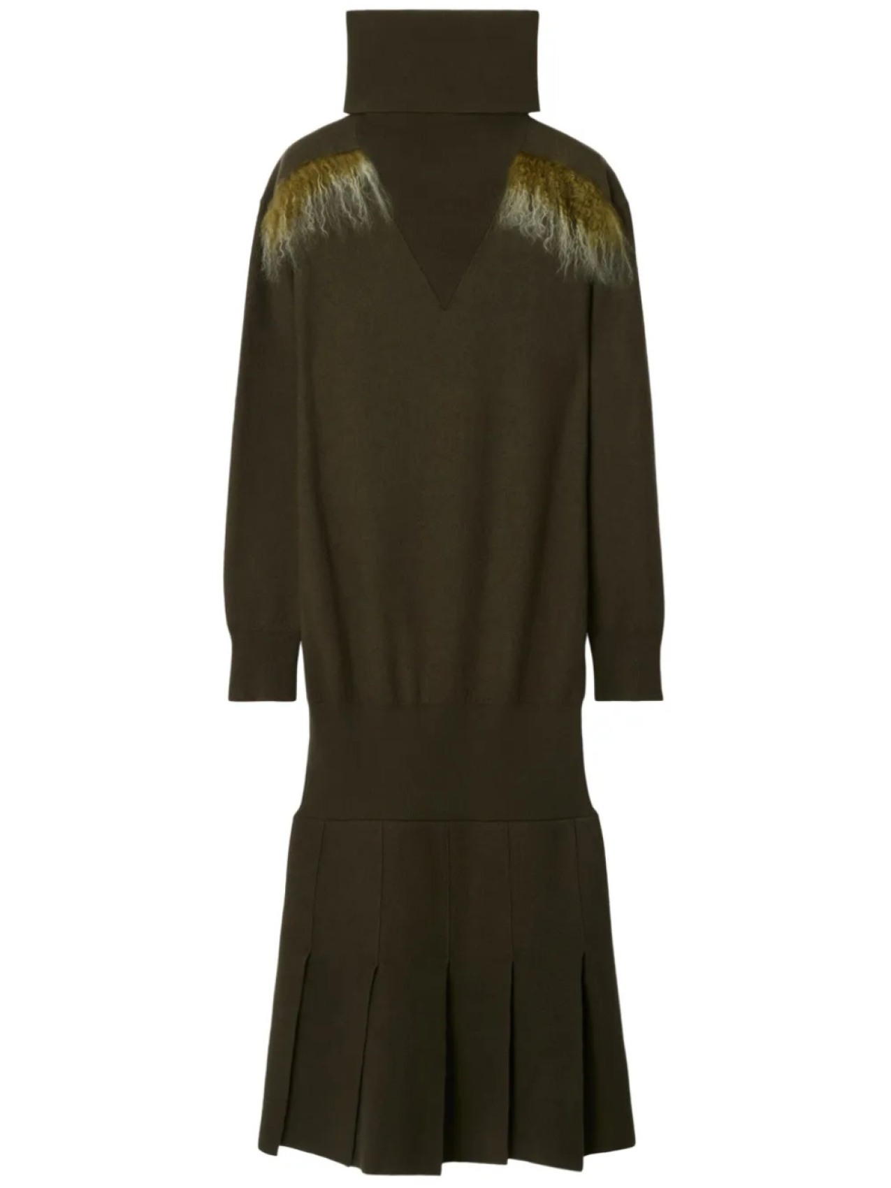 Шерстяное платье мини Burberry, зеленый
Шерстяное платье мини Burberry, зеленый