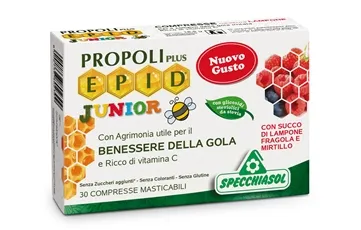 Specchiasol Epid Junior 30 таблеток, добавка для горла Named
Specchiasol Epid Junior 30 таблеток, добавка для горла Named