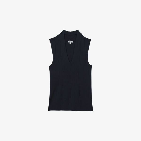 Жилет Kimmy из эластичного трикотажа с V-образным вырезом и без рукавов Reiss, синий
Жилет Kimmy из эластичного трикотажа с V-образным вырезом и без рукавов Reiss, синий